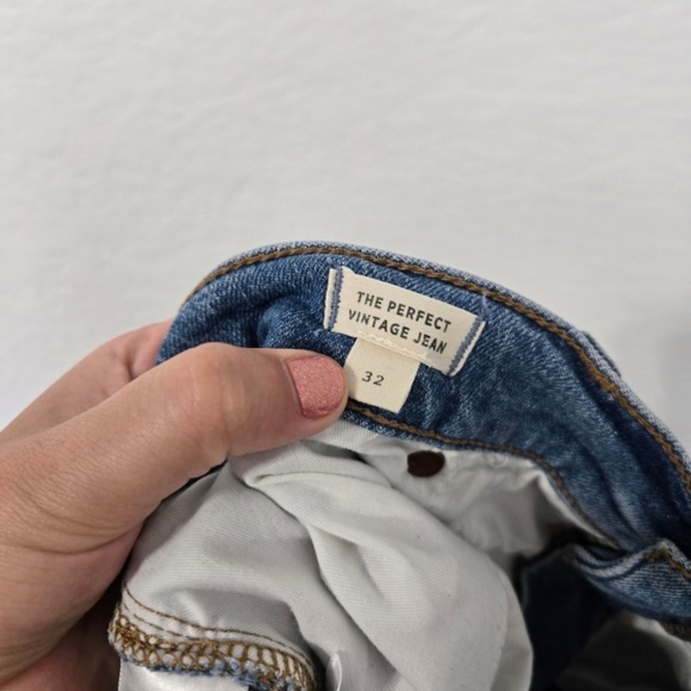 Madewell The Perfect Jean Womens 32 Tapered Distressed Mom High Rise Jeans - Picture 7 of 7